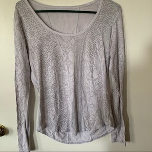 Snakeskin Lululemon top